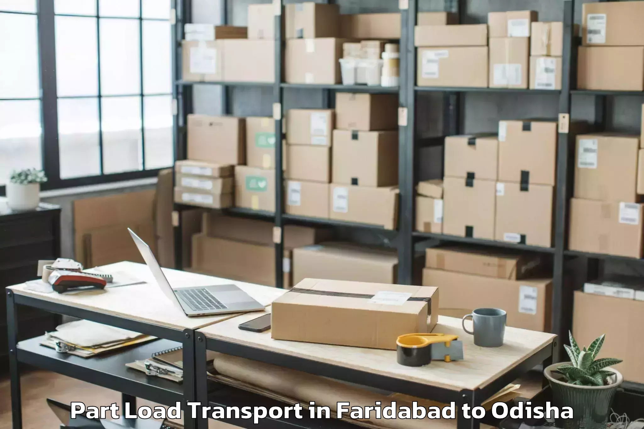 Leading Faridabad to Bhubaneswar Part Load Transport Provider